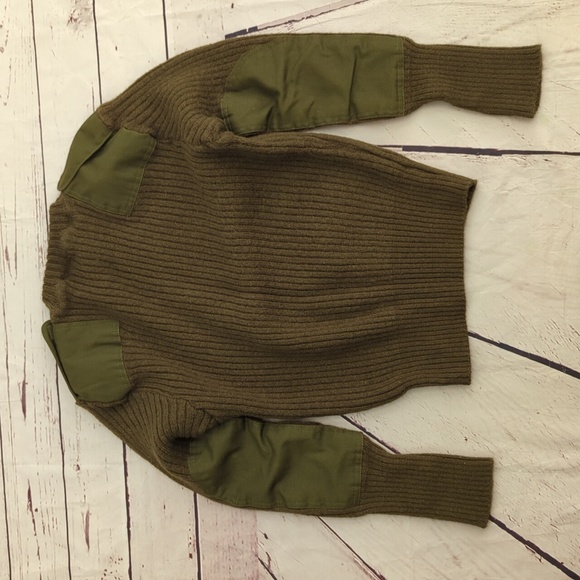 DSCP Valor Collection Wool Sweater, pullover, military, army olive green, sz 42 - Picture 11 of 13